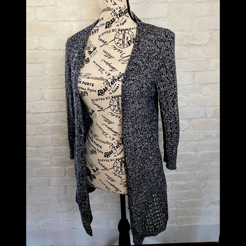 DKNY cable knit cardigan sweater